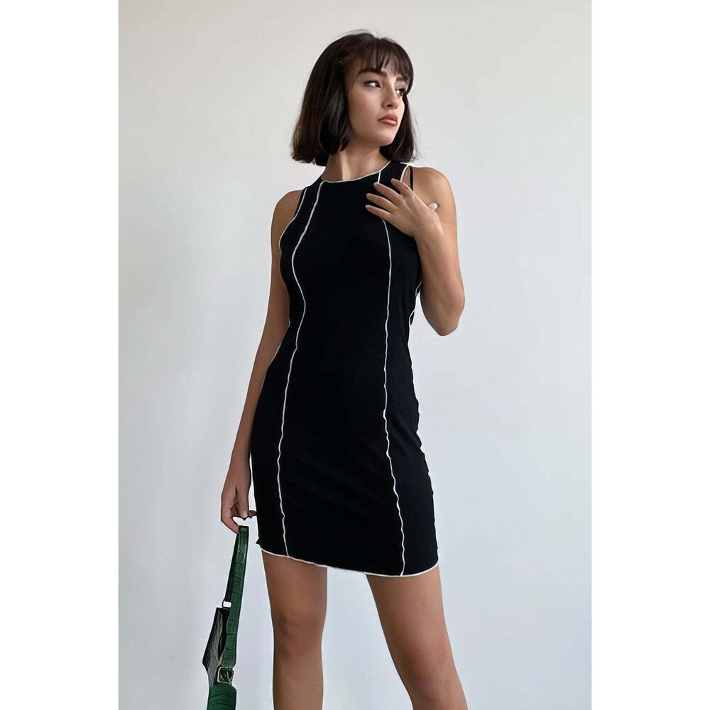 Bailey Rose Y2K Lettuce Hem Tank Dress - NWT